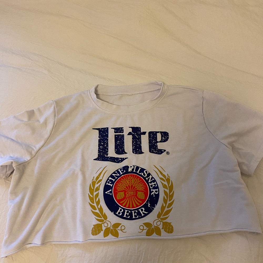 MILLER LITE CROP TOP